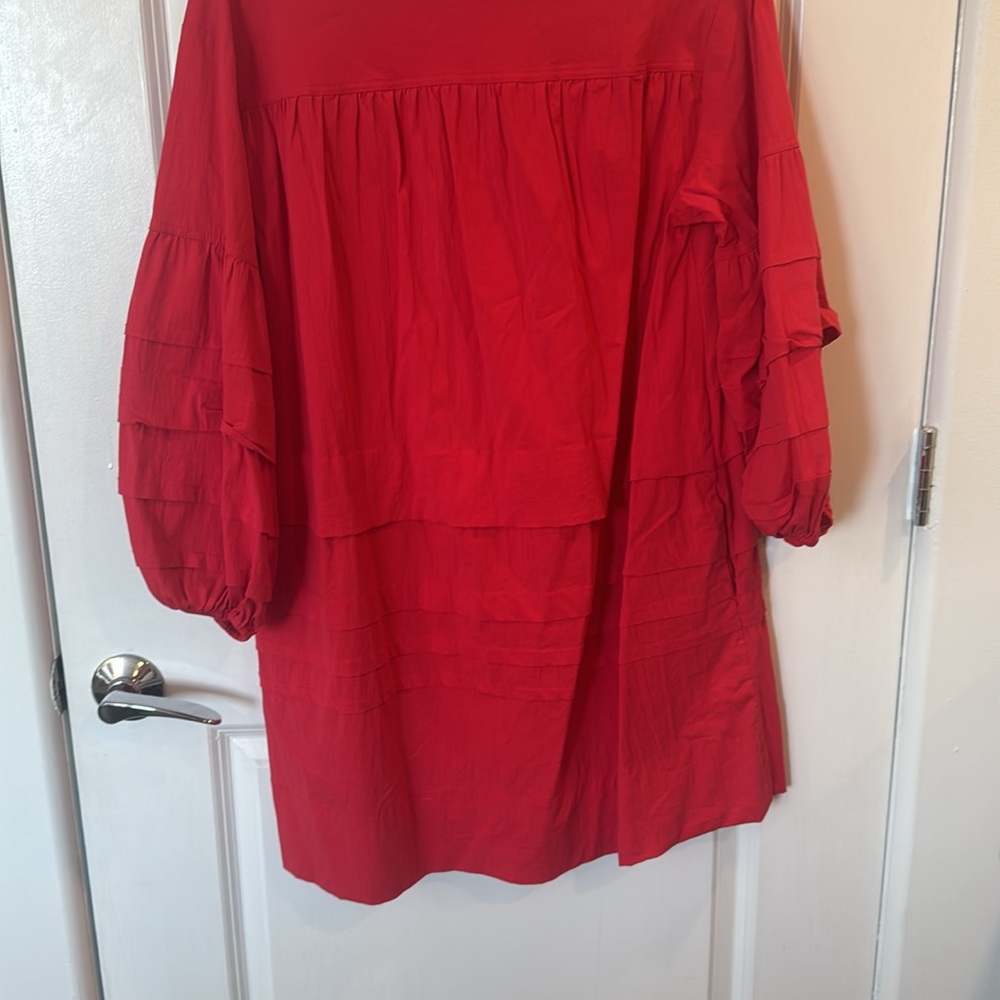 Pomander Place Tuckernuck Red Chelsea Dress Size Medium - Picture 8 of 8